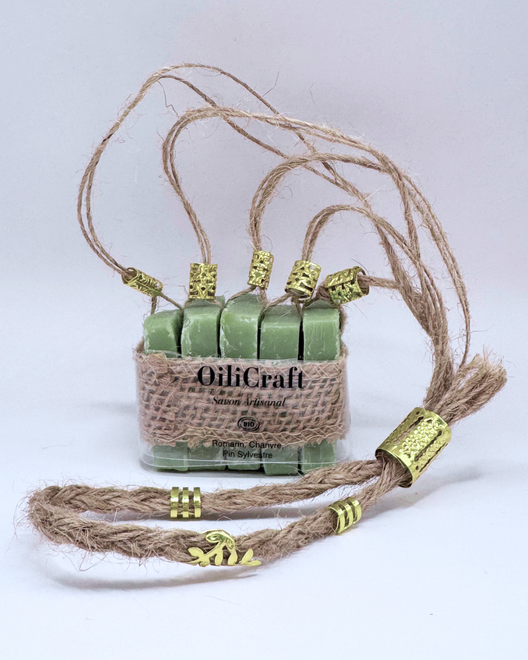Lot de 5 mini savons artisanaux saponifiés à froid – surgras multi-usage