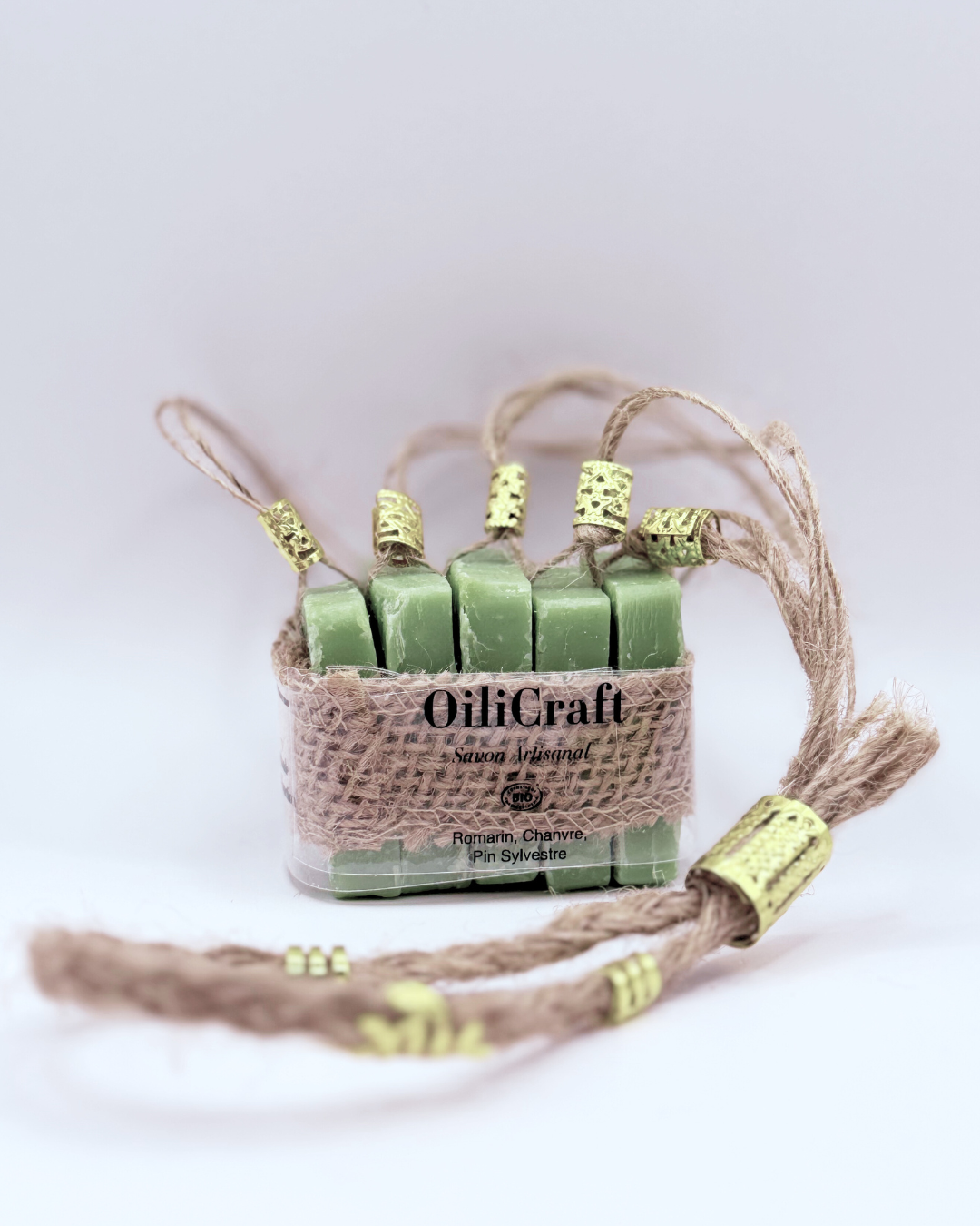 Lot de 5 mini savons artisanaux saponifiés à froid – surgras multi-usage