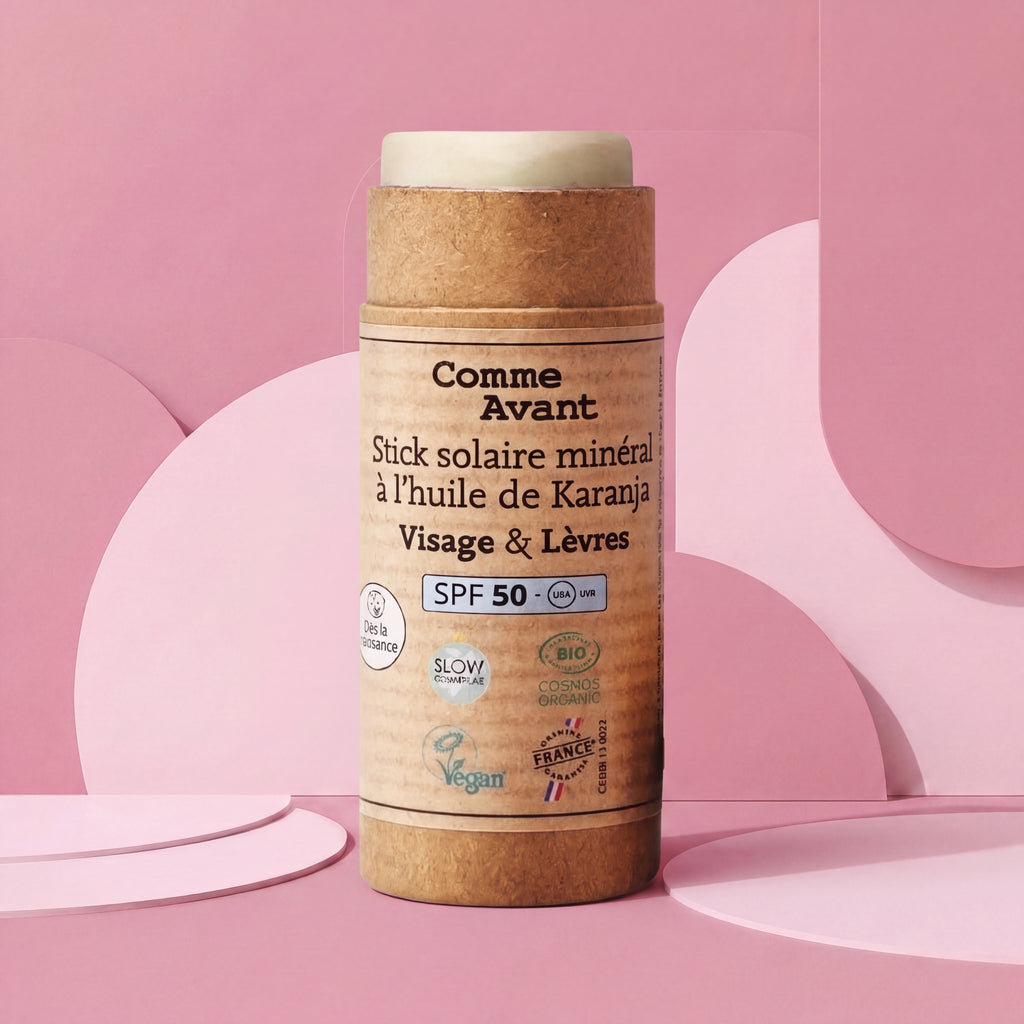 Stick solaire SPF 50 minéral | visage et lèvres, sans parfum