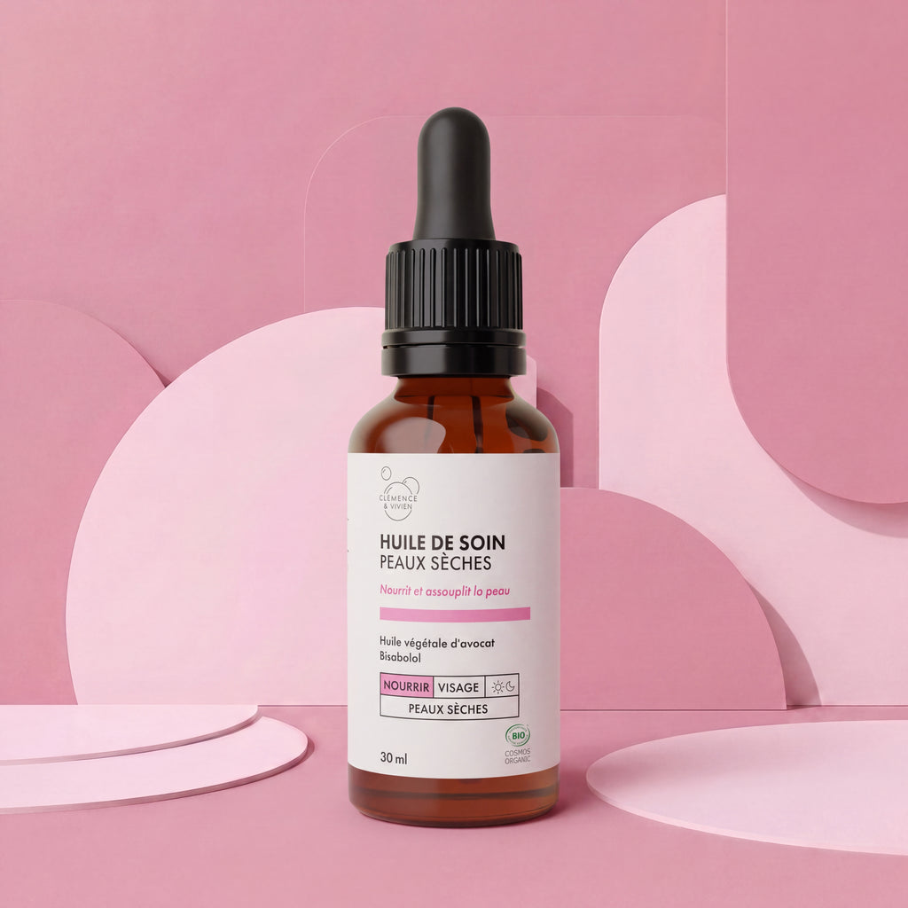 Huile nourrissante visage | cinq huiles bio et bisabolol, peaux sèches