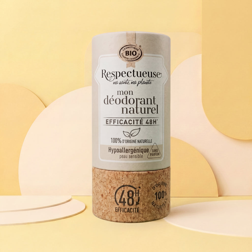Déodorant sans parfum bio – peaux sensibles & réactives | sans bicarbonate