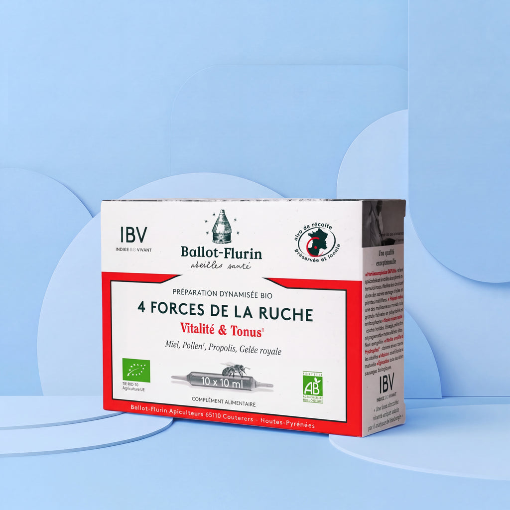 4 Forces de la Ruche – cure vitalité bio miel, pollen, propolis & gelée royale