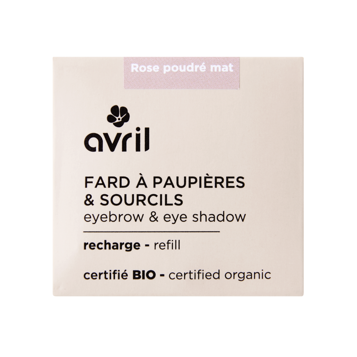 Étui recharge fard à paupières Avril Rose poudré mat Image