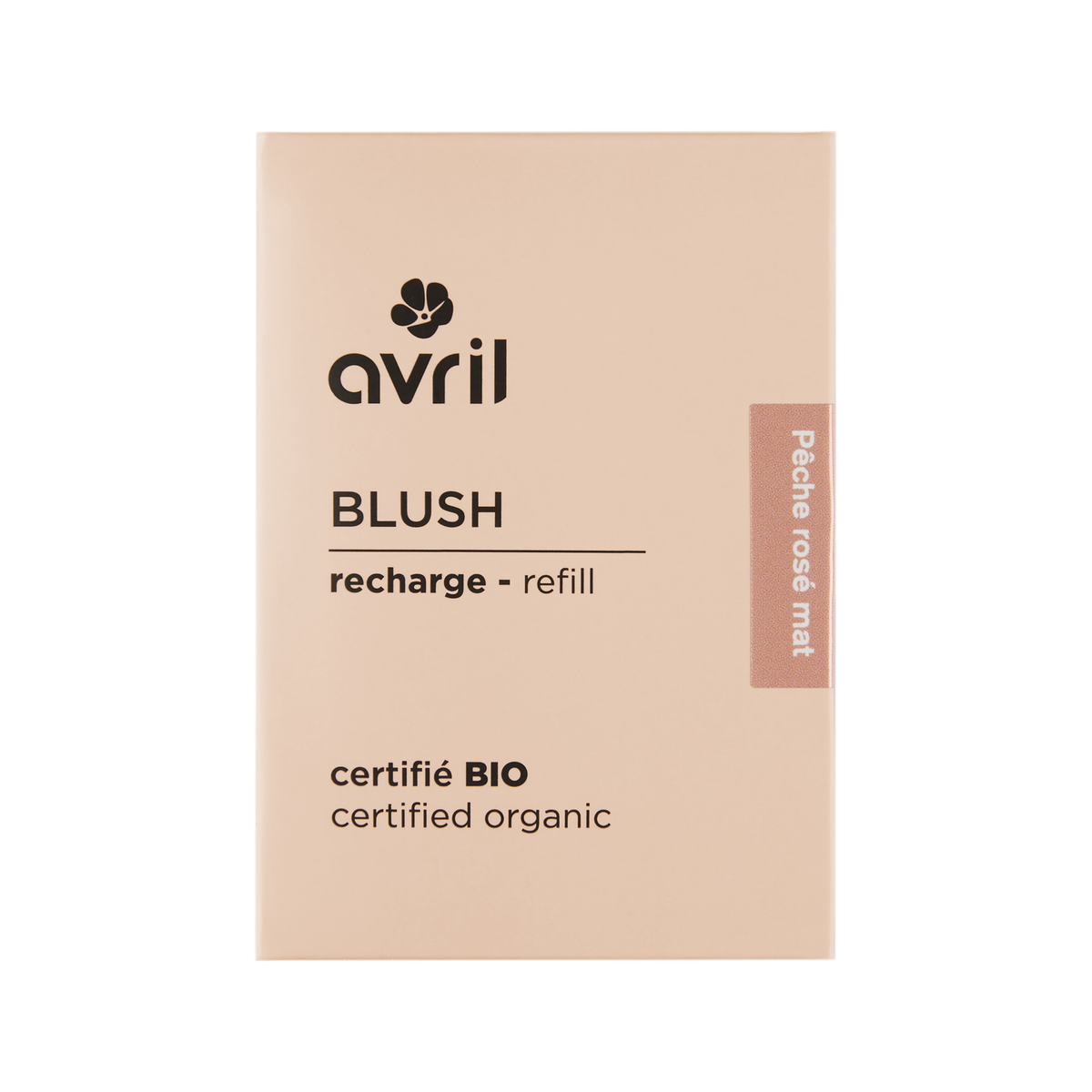 Recharge blush bio Avril, étui Pêche rosé mat Image