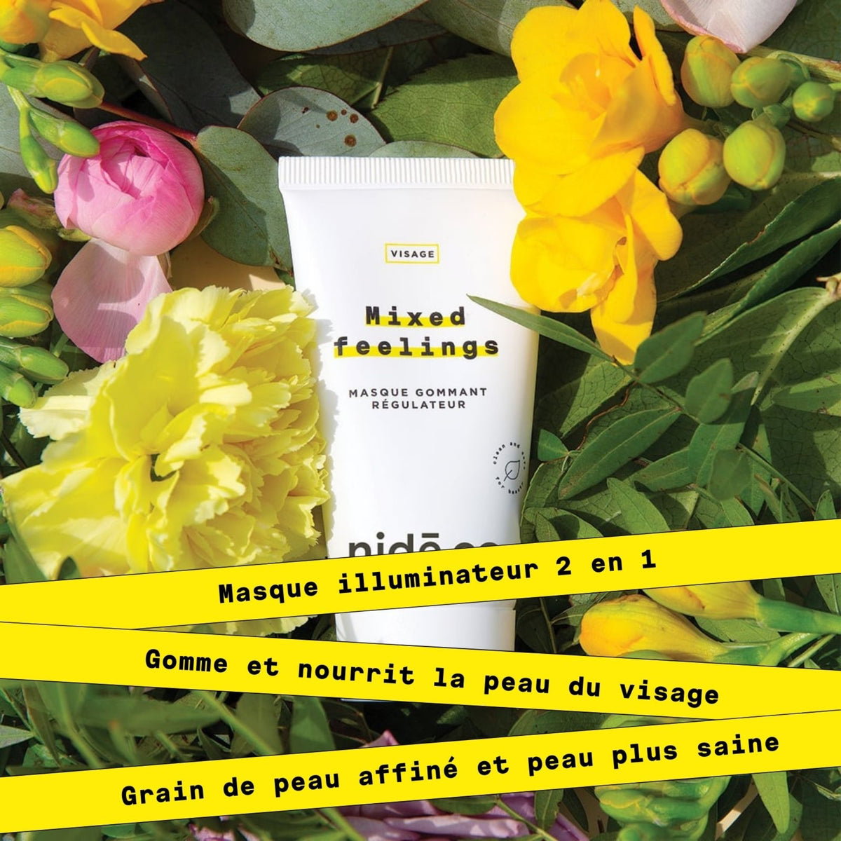 Masque gommant visage doux pour peau sensible & imperfections Mixed Feelings