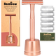 Rasoir de sûreté en métal avec socle – Bambaw