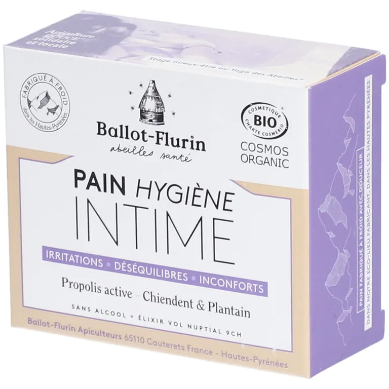 Pain hygiène intime sans parfum zones sensibles
