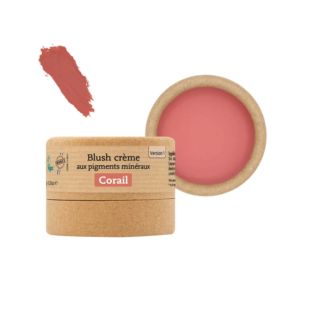 Blush crème Corail aux pigments minéraux