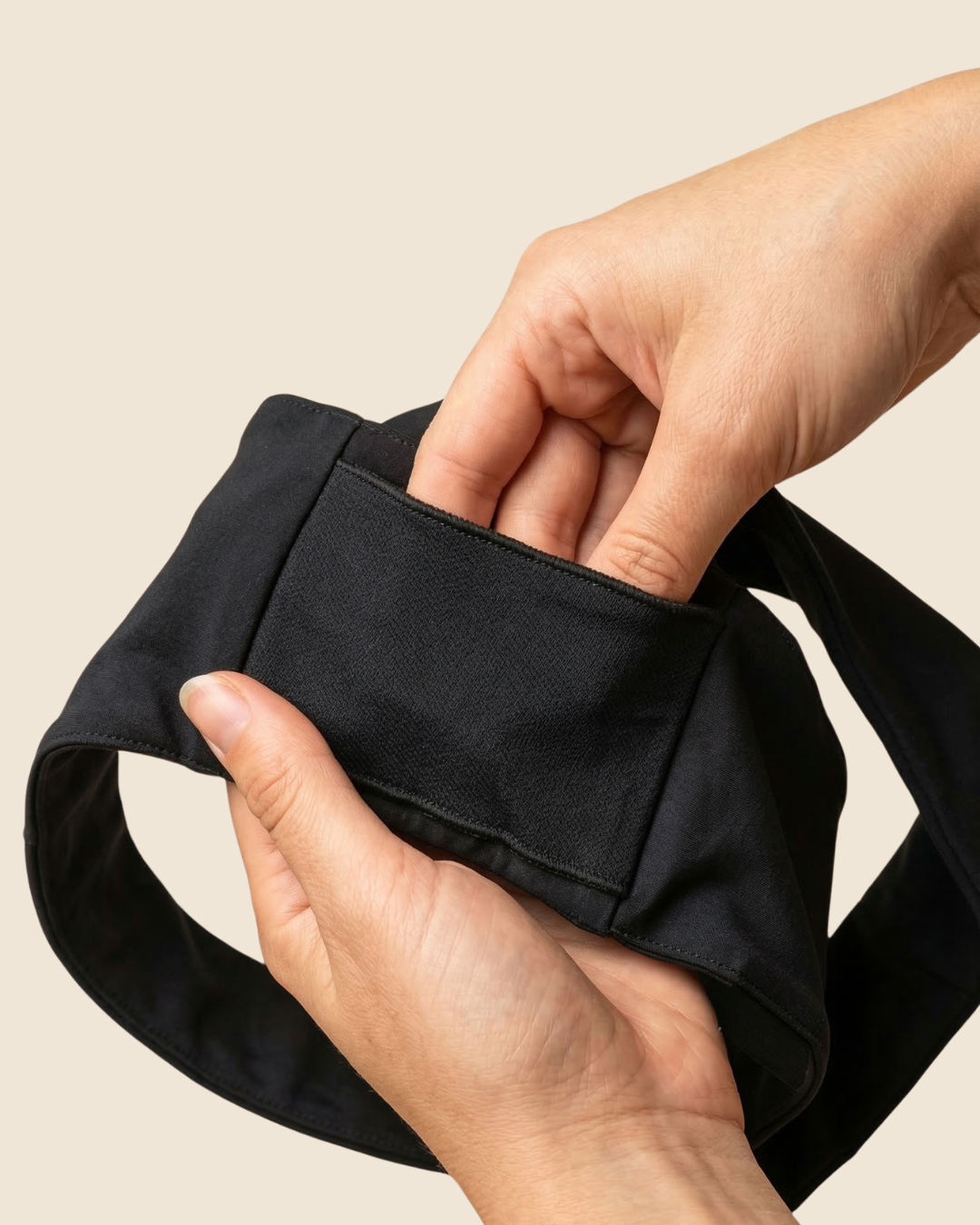 Fond de culotte convertible avec la serviette lavable en place