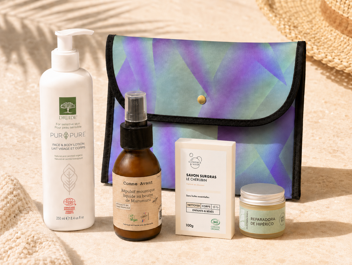 Pack été peaux sensibles – SPF50, anti-moustique et soins sans parfum