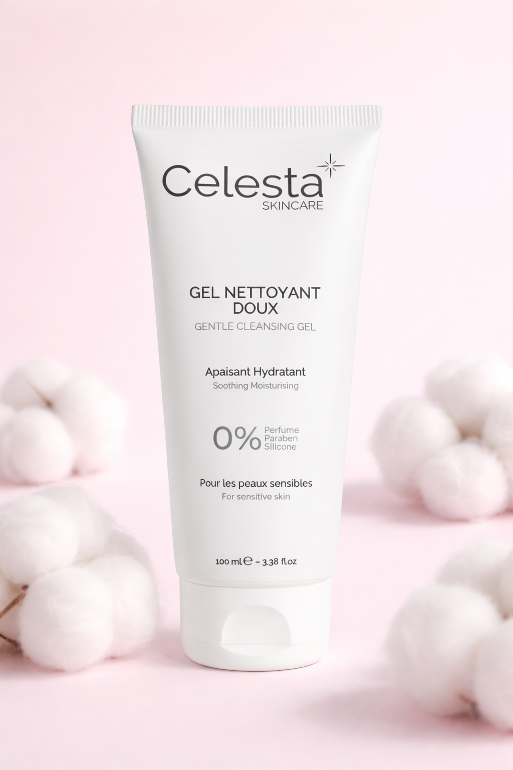 Gel nettoyant démaquillant sans parfum peau sensible