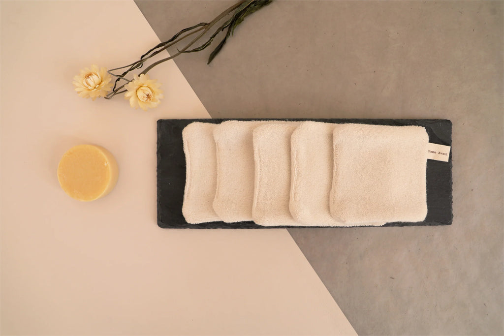 Lingettes lavables en coton bio – lot de 5