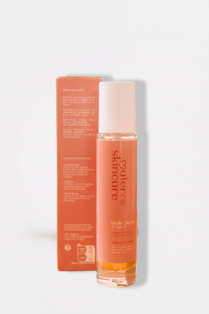 Huile sèche 3-en-1 visage corps cheveux – grossesse & variations hormonales
