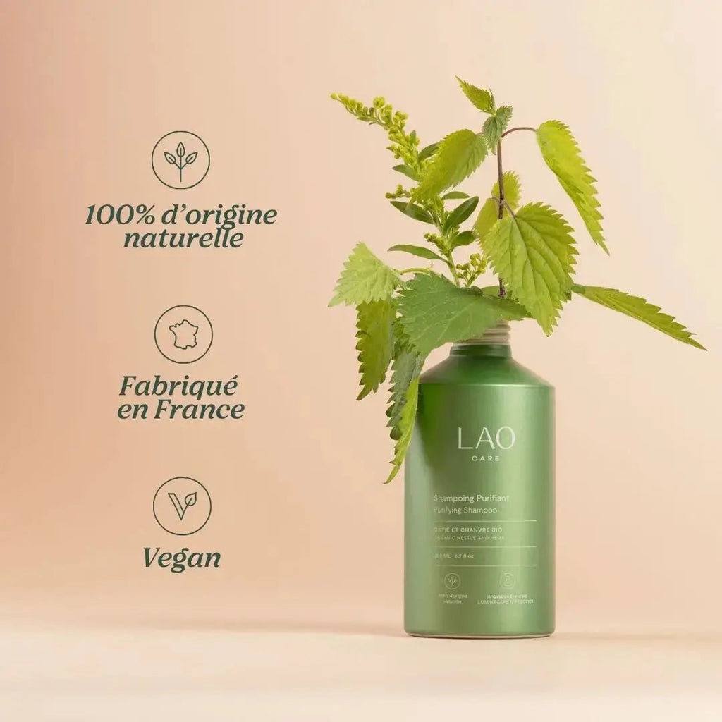 Ortie et shampoing purifiant LAO Care