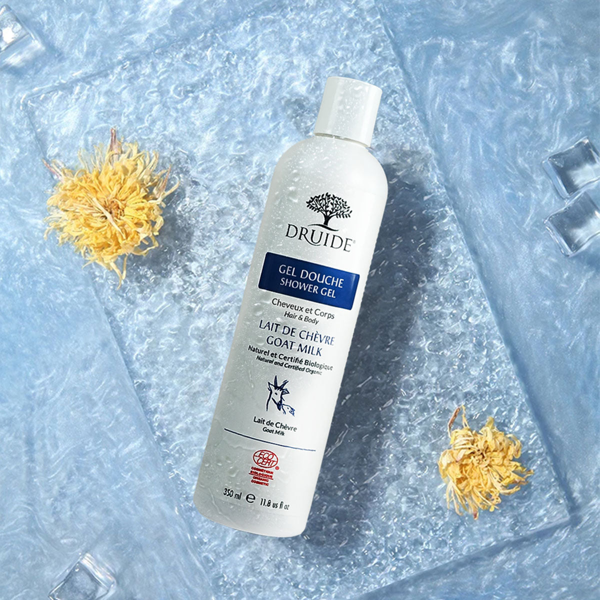 Gel douche bio aloé vera & lait de chèvre – peaux sensibles