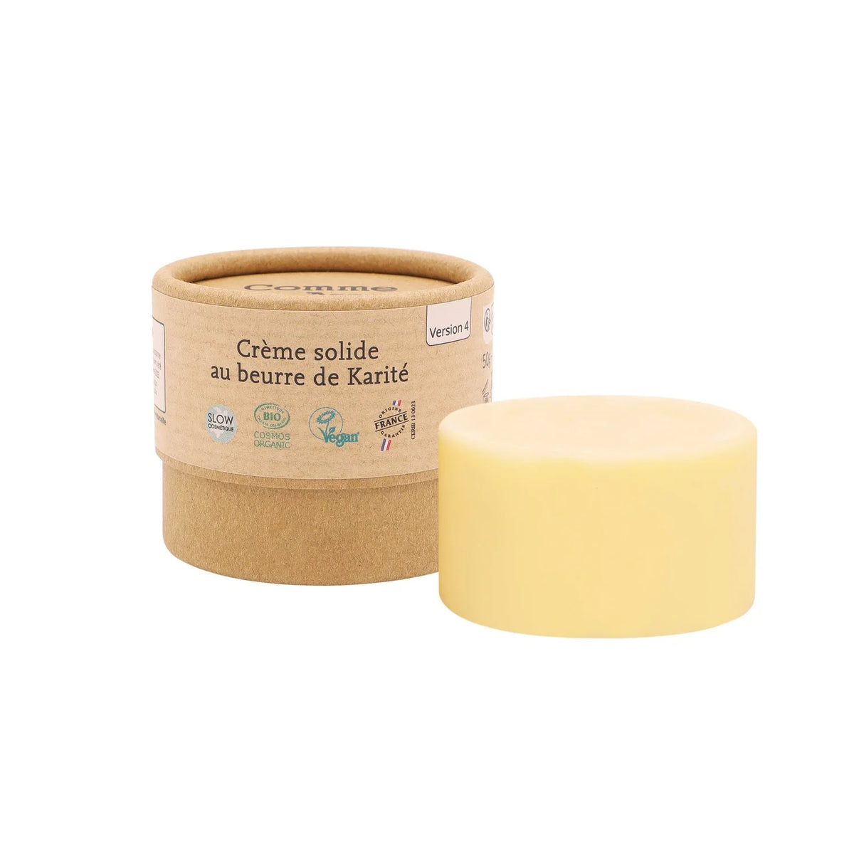 Crème hydratante solide au beurre de karité – peau sèche & sensible