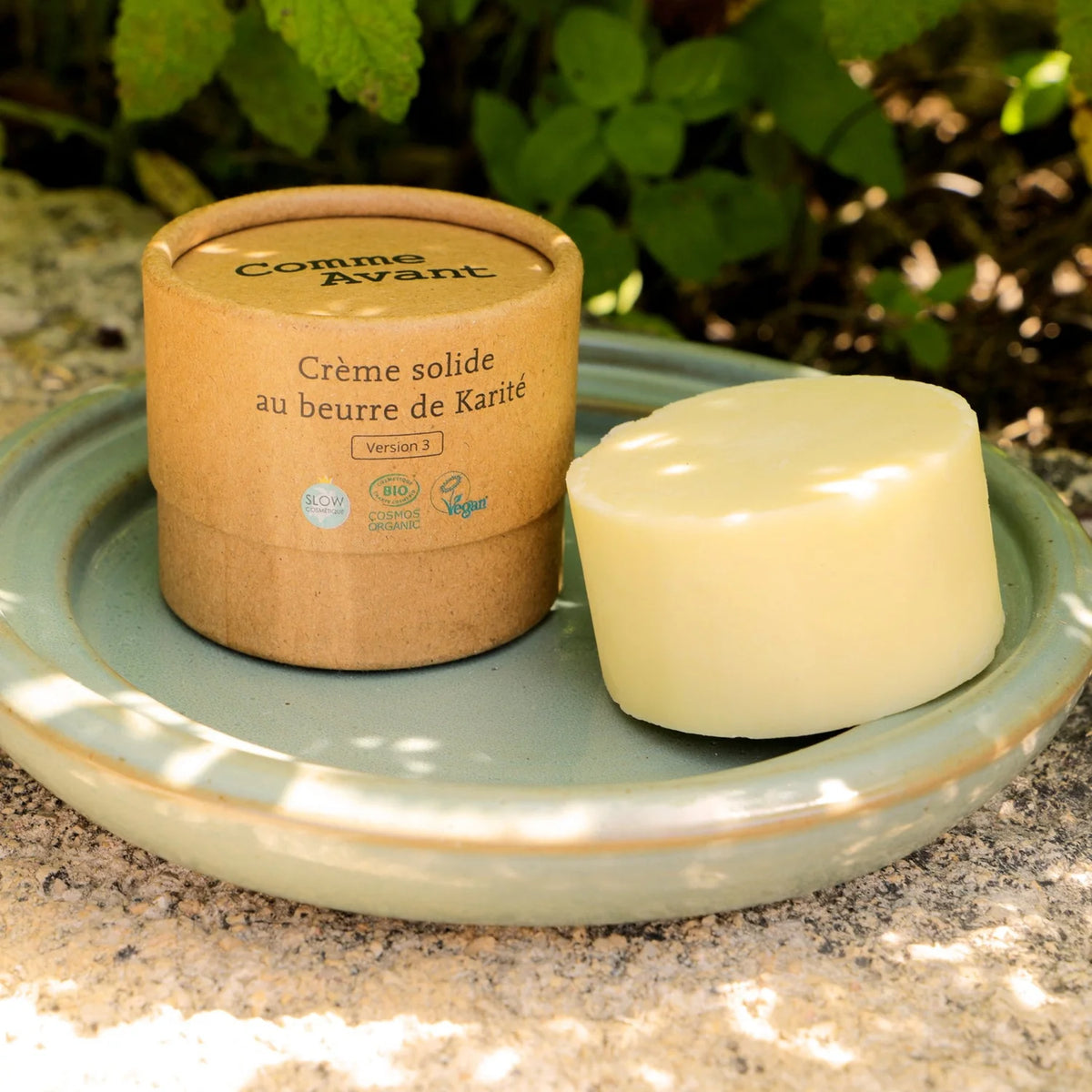 Crème hydratante solide au beurre de karité – peau sèche & sensible