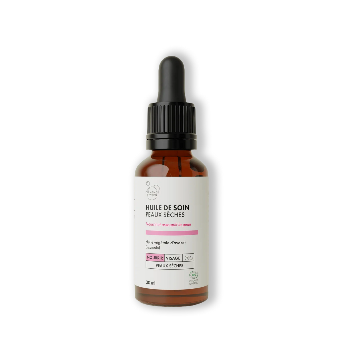 Huile nourrissante visage bio - peaux sèches et inconfortables
