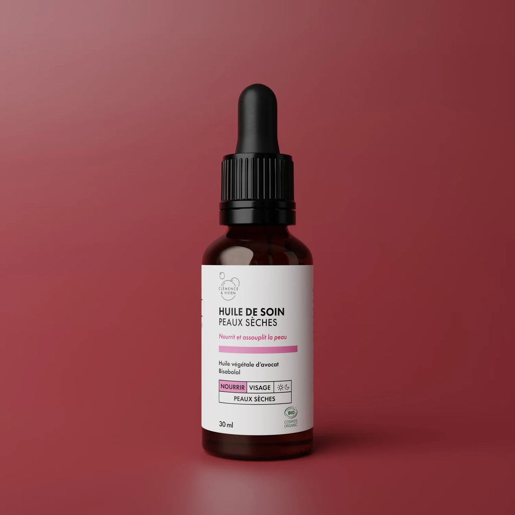 Huile nourrissante visage bio - peaux sèches et inconfortables