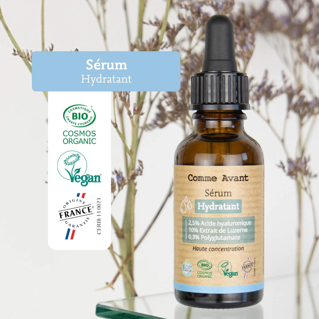 Sérum hydratant visage acide hyaluronique – sans parfum