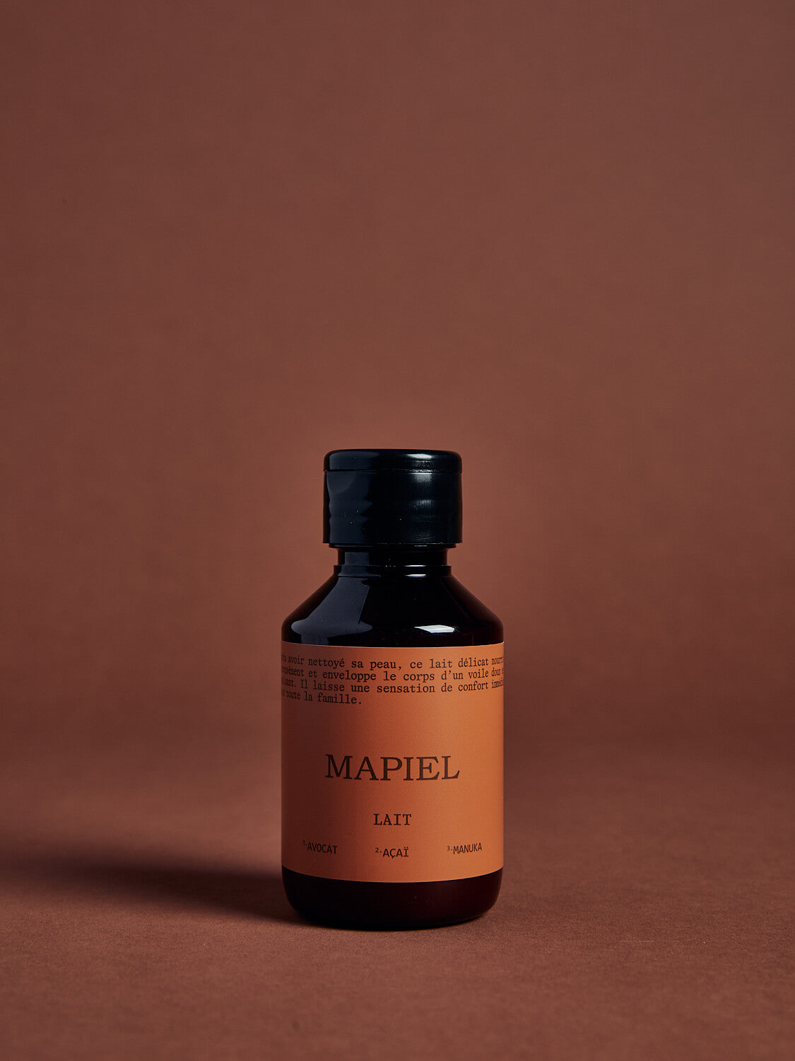 Lait hydratant MAPIEL au miel de manuka, flacon ambré format voyage 100 ml Image