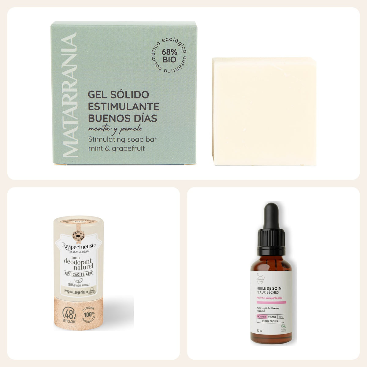 Pack Noël homme l'essentiel du matin : les trois produits Image