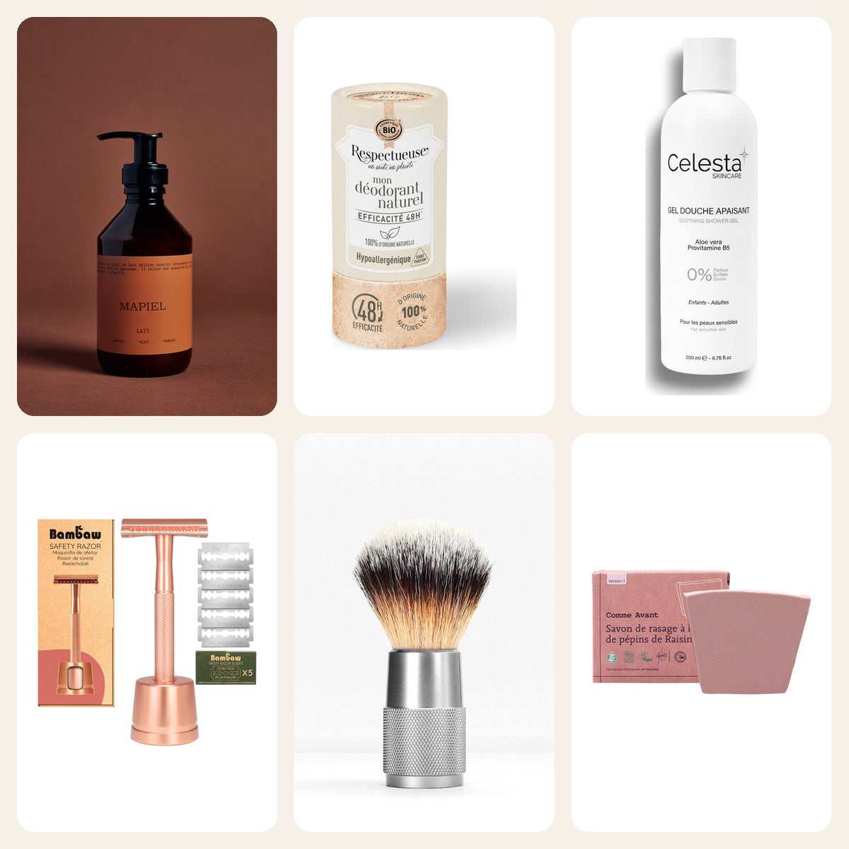 Pack Noël homme rasage et salle de bain : les six produits Image
