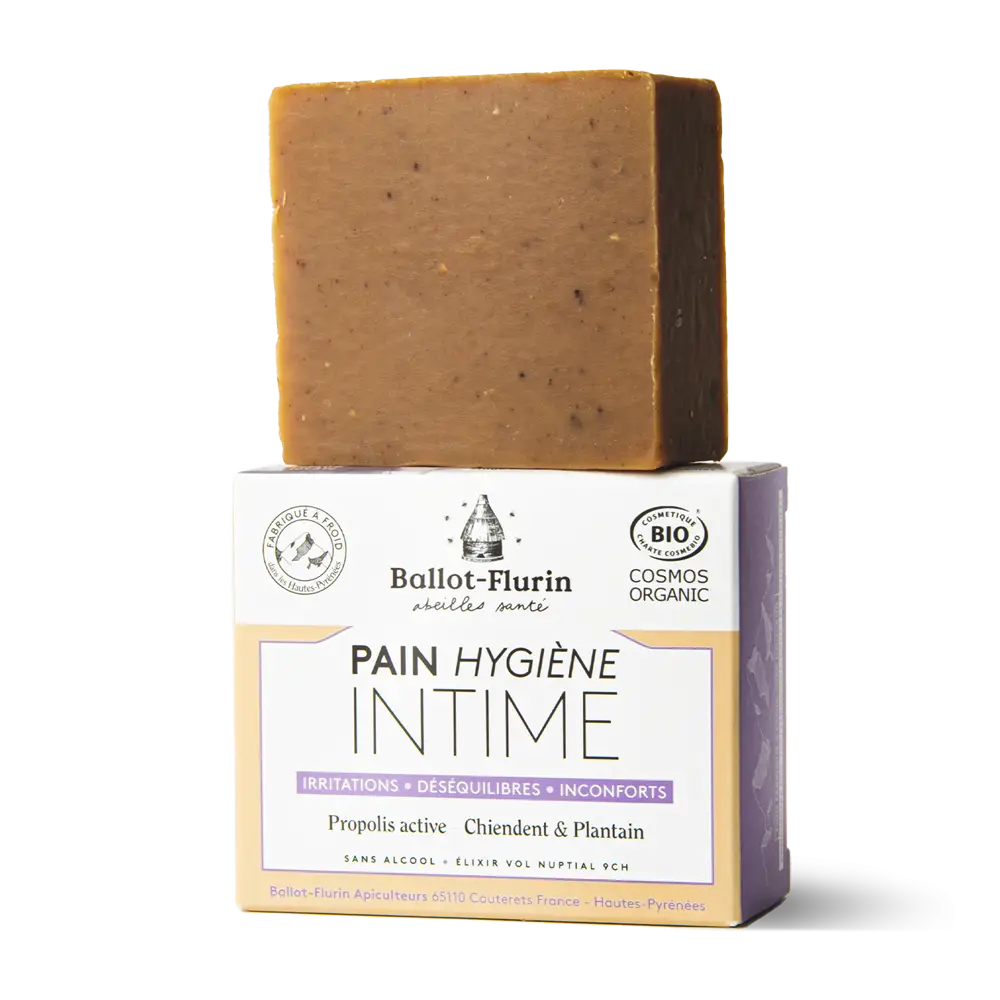 Pain hygiène intime sans parfum zones sensibles