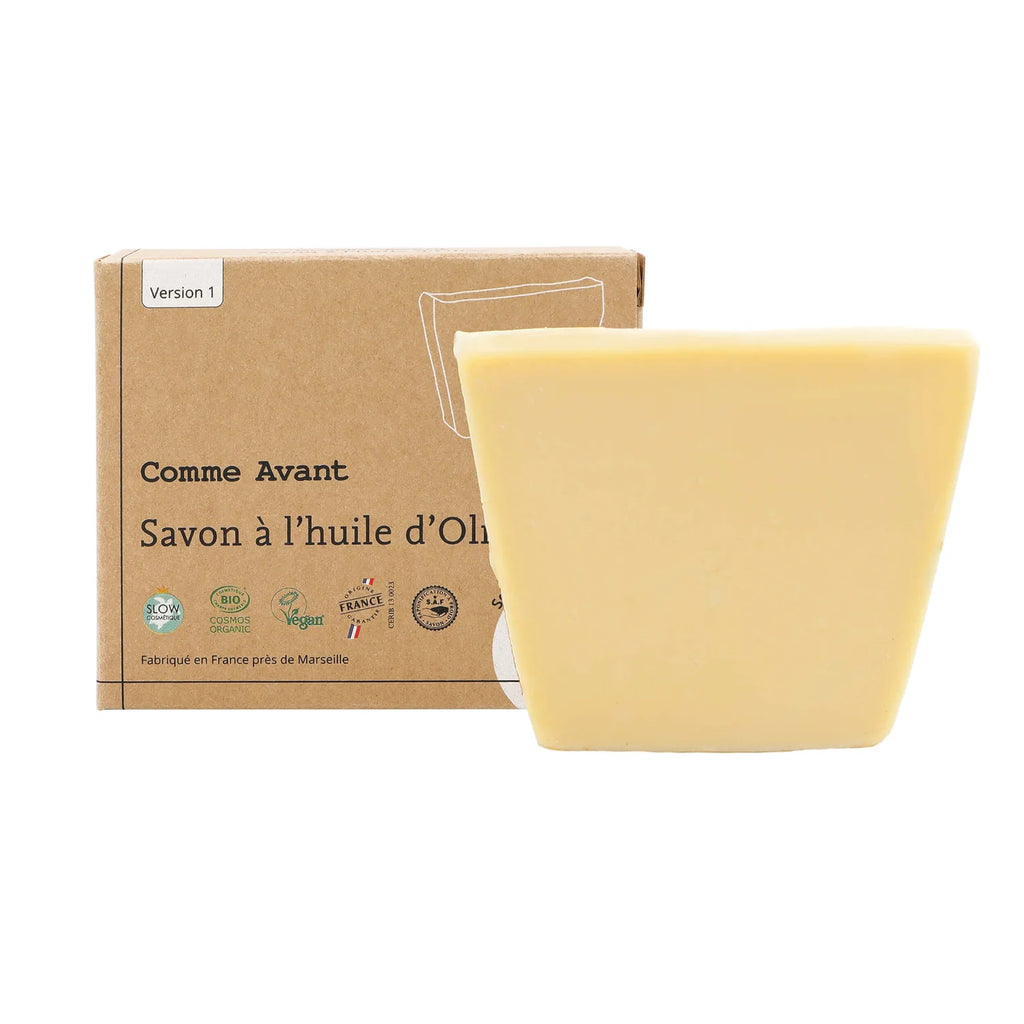 Savon à l’huile d’olive bio sans parfum – visage, corps & mains - Poids 100g