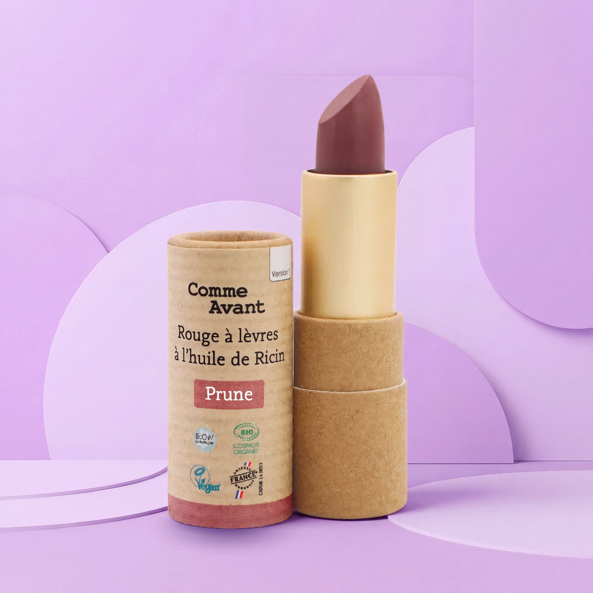Rouge à lèvres bio à l’huile de ricin | sans parfum