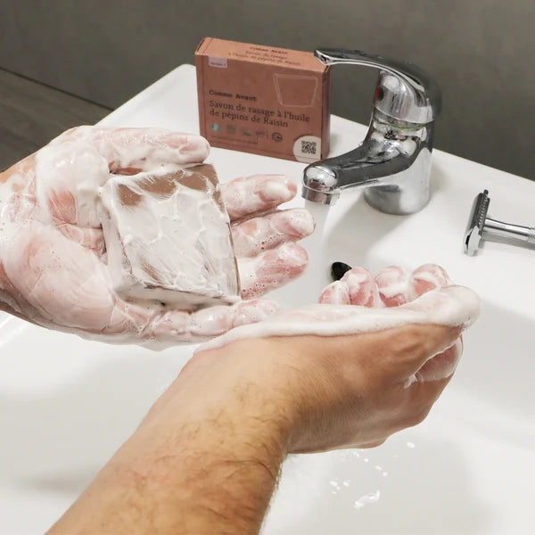 Savon de rasage à l’huile de pépins de raisin | surgras 7 %
