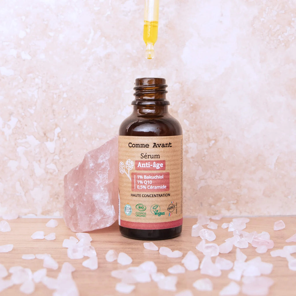 Sérum visage anti-âge naturel au bakuchiol – peau mature & sensible