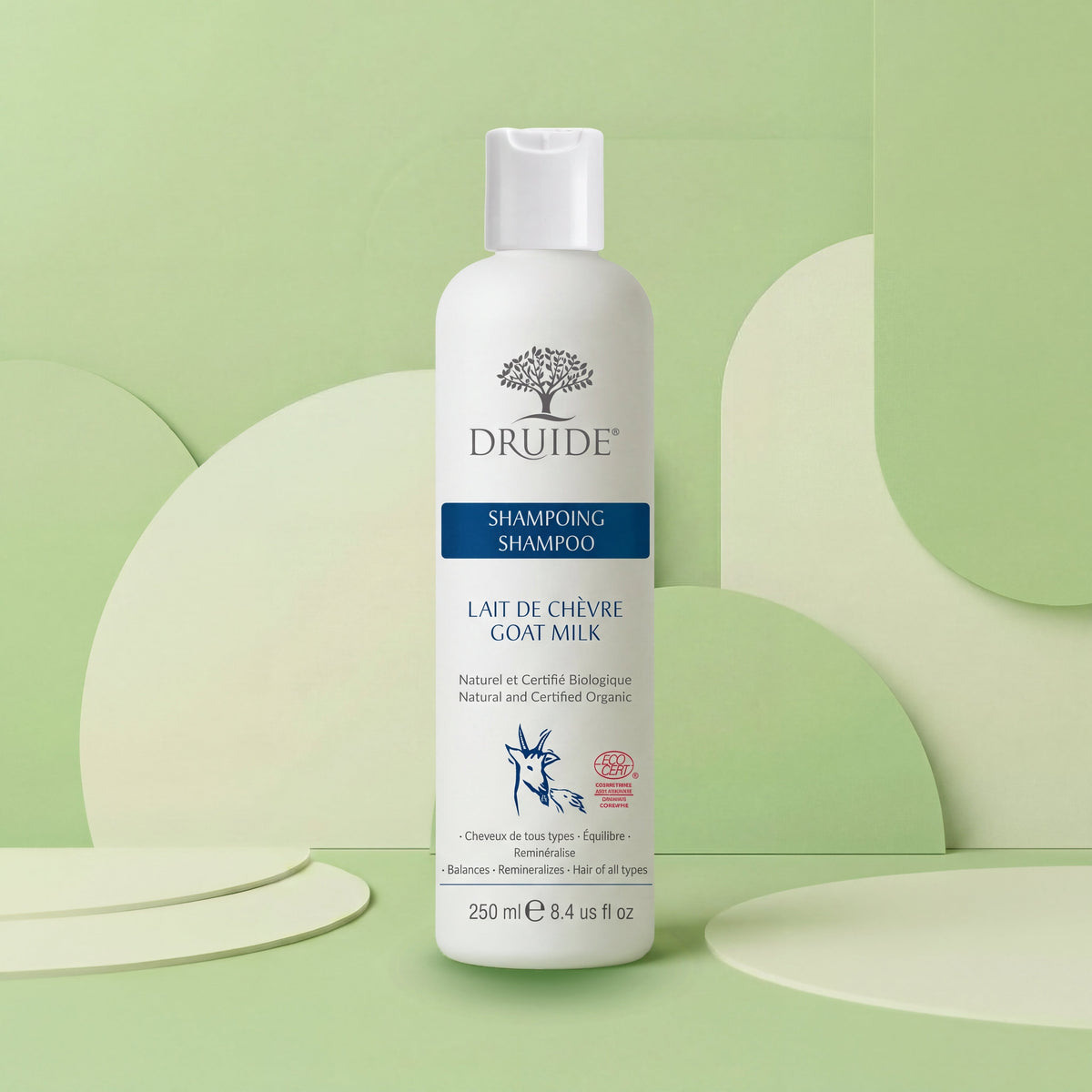 Shampoing bio au lait de chèvre | cheveux secs, aloe et bentonite