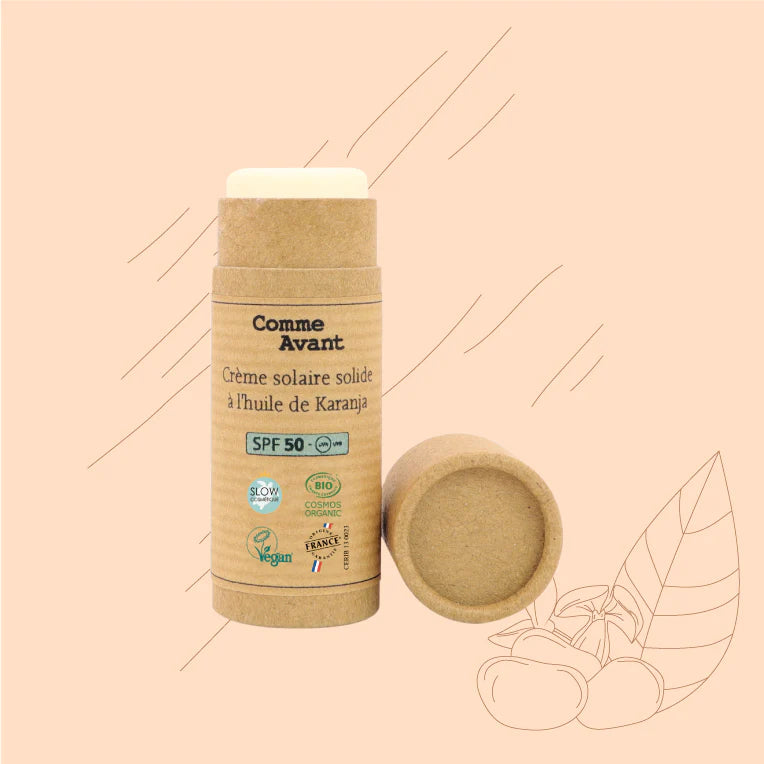 Stick solaire SPF50 minéral visage lèvres sans parfum