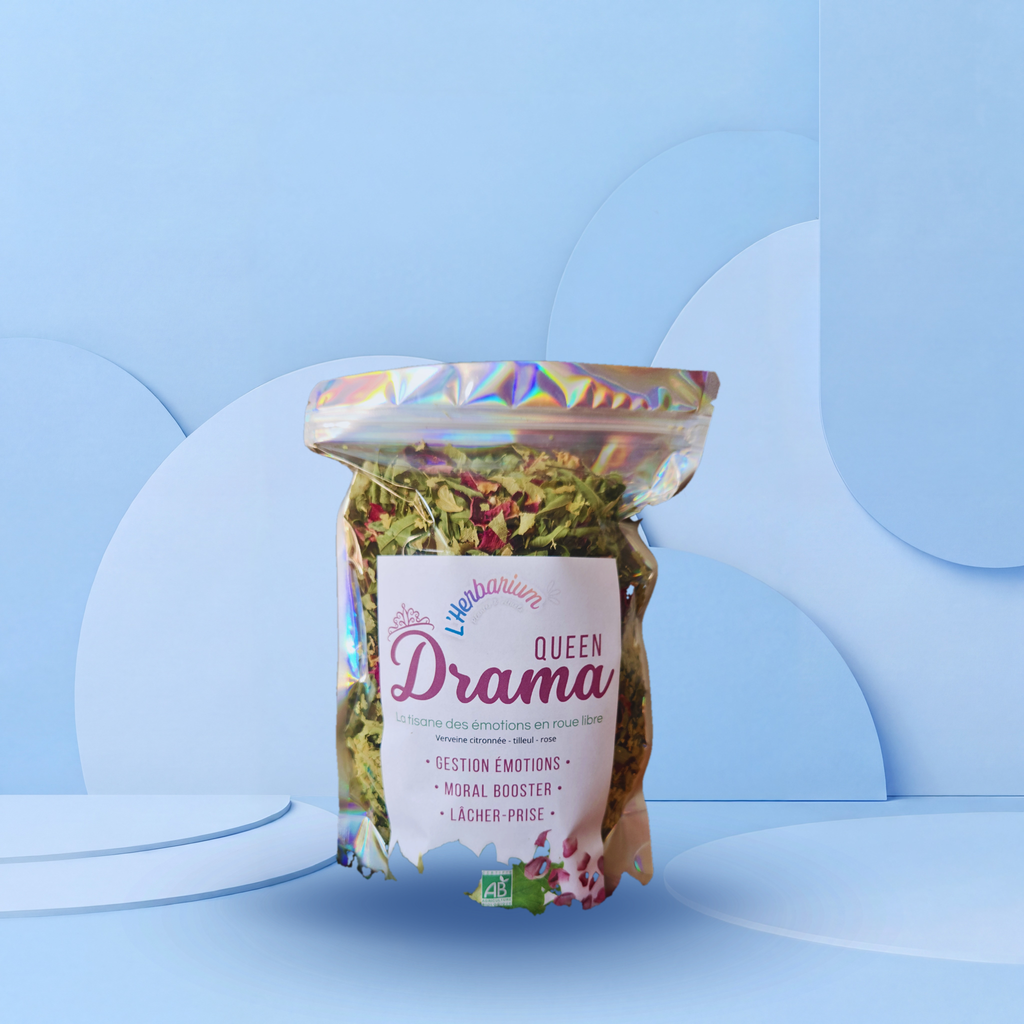 Tisane bio Queen Drama | verveine, tilleul et rose